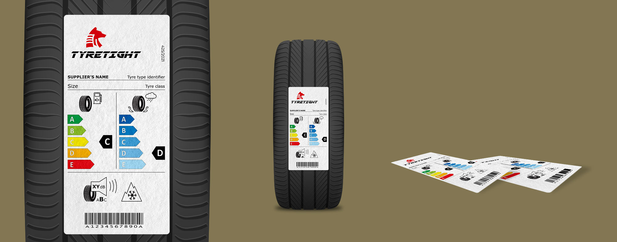 Tyre labels & tyre stickers that withstand extreme load stress.
